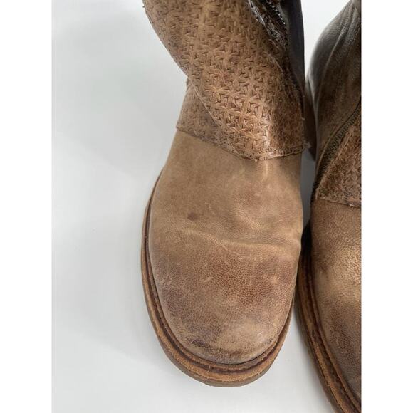 A.S. 98 Distressed Brown Leather Combat Boots 39 - Picture 6 of 16